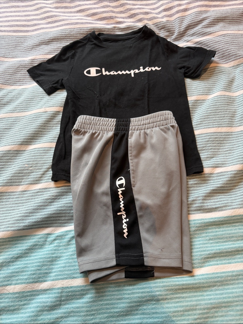 Champion boys tee and shorts set